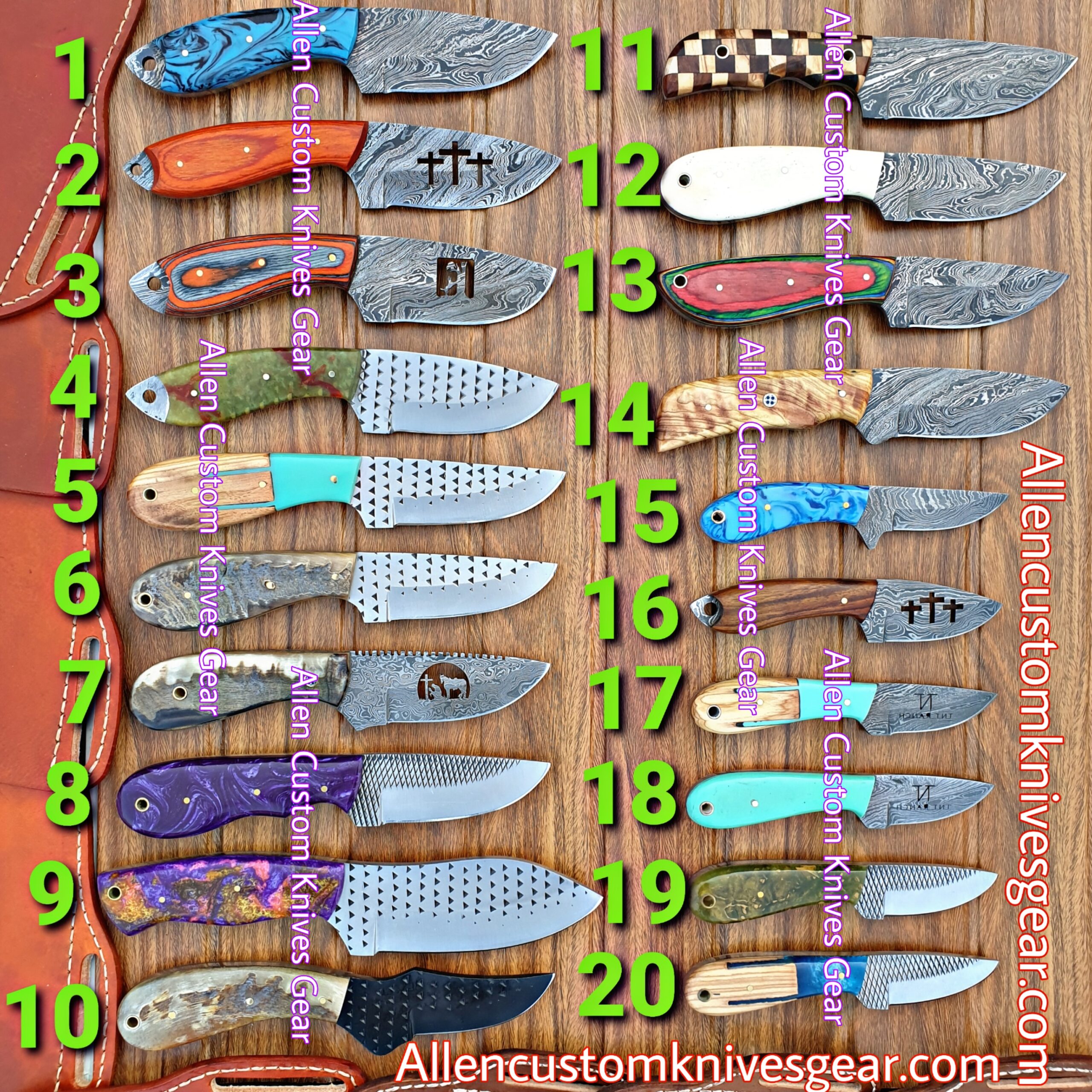 Cowboy Knives Set – Allen Custom Knives Gear