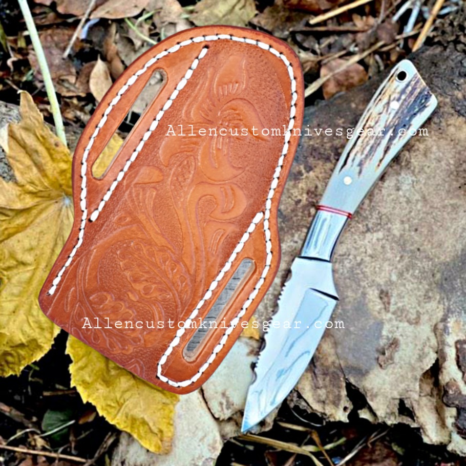 Handmade High Polish Cowboy, Hunting, Skinner Knives – Allen Custom Knives  Gear