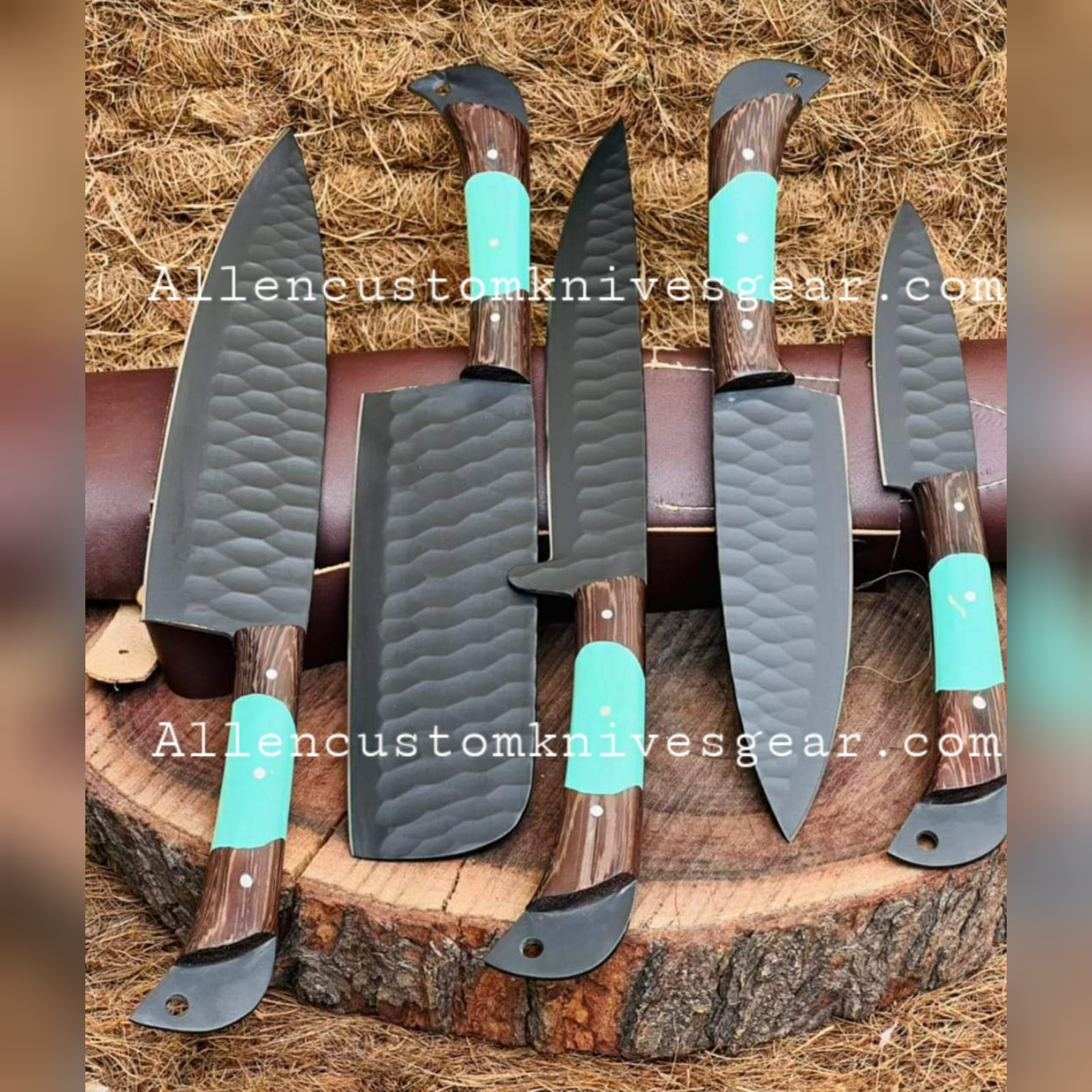 Handmade BBQ knives Set – Allen Custom Knives Gear