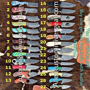 Handmade High Polish Cowboy, Hunting, Skinner Knives – Allen Custom Knives  Gear